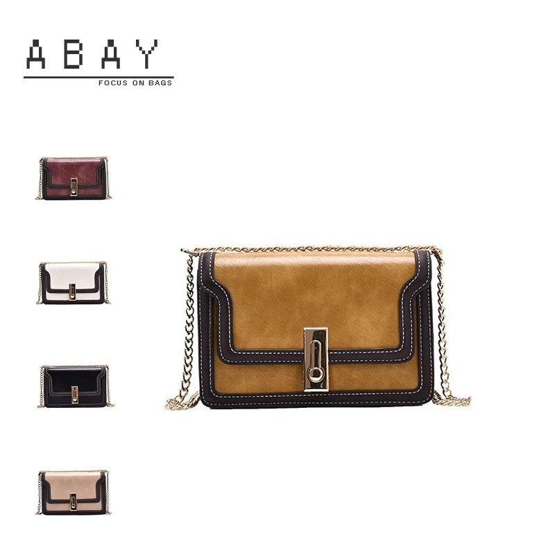 

2020 Autumn Winter Women Simple Design Small Square Bag Ladies Vintage Fashion Classic PU Leather Crossbody Single Shoulder Bag