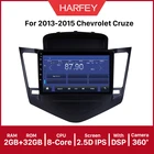 Автомобильный мультимедийный плеер Harfey, 9 дюймов, Android 10,0, API 29, для 2013, 2014, 2015, Chevrolet Cruze, автомобильное радио с GPS, Bluetooth, USB, OBD2