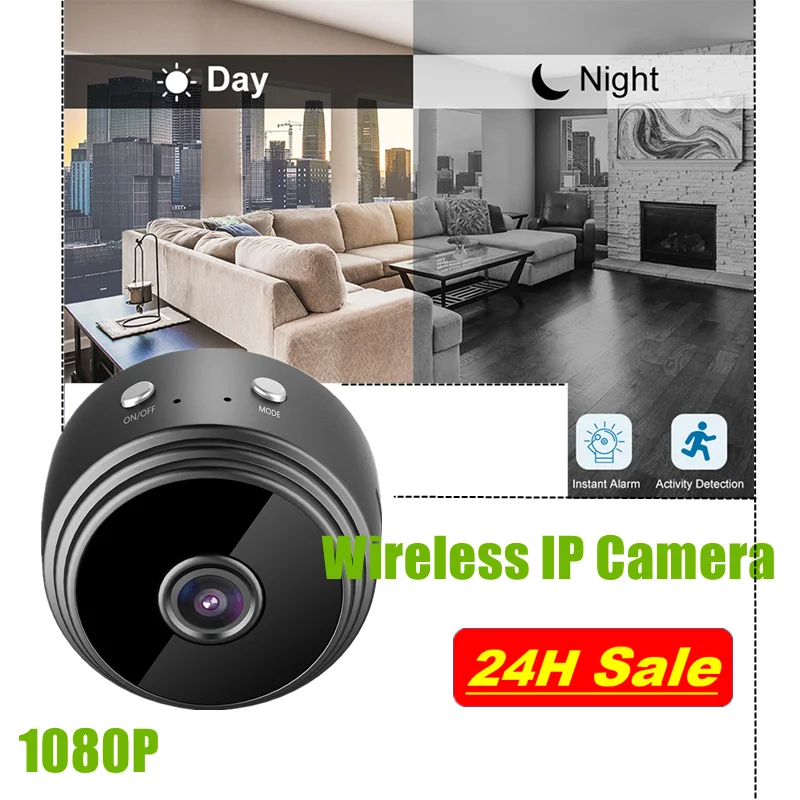 

A9 1080P Smart Home WIFI Mini Camera Wireless IP Camera 360Â°Manual Rotation Night Version Android/IOS App Control Home Security