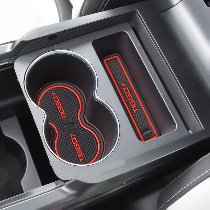 

Противоскользящий коврик для ворот и чашек для Chery Tiggo 7 2017 2018 2019 2020 2021 Tiggo 7 Pro, аксессуары, резиновая нескользящая подкладка