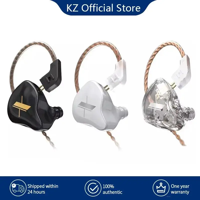 

KZ EDX Headphones 1 Dynamic Bass Headphones HIFI In-Ear Monitor Headphones Sports Noise Reduction Headphones with Microphones
