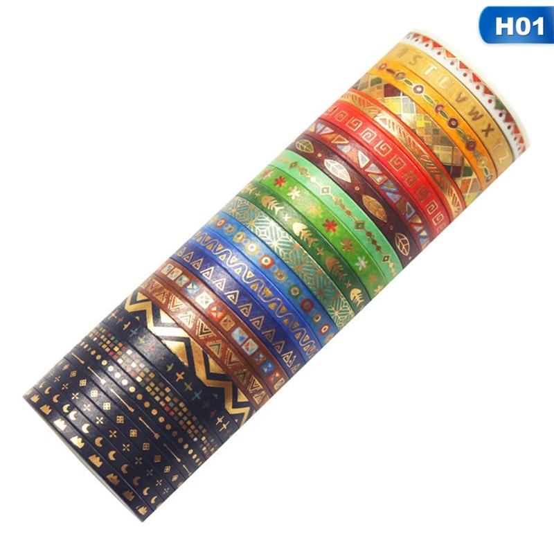 

26Pcs Washi Tape Set Masking Cute Stickers School Stationery DIY Diary Supplies