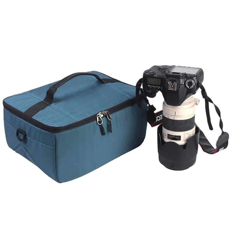 

DSLR Camera Insert Bag Multi-Functional Waterproof Camera lens Organizer Case for Nikon for Canon Backpack Protective Insert Bag