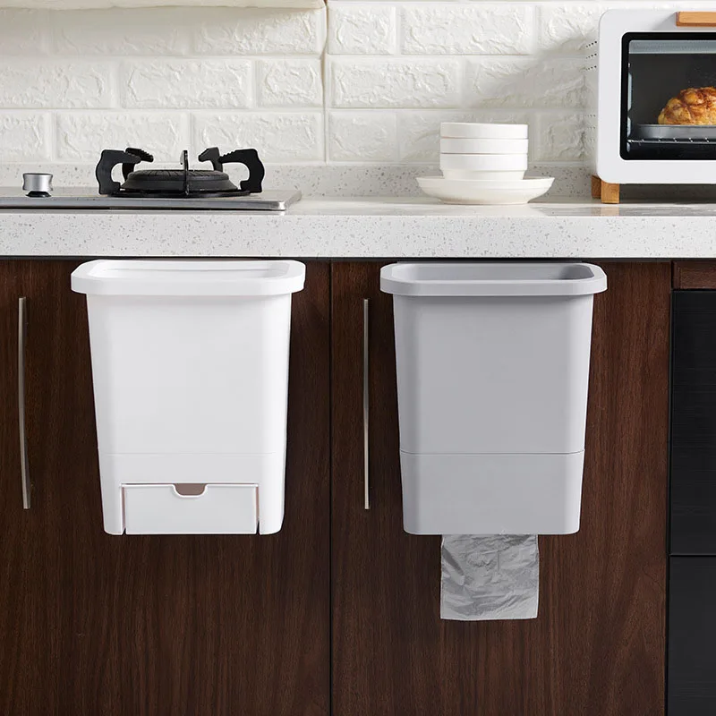 Кухонная подвесная корзина для мусора дверная дверь шкафа небольшая мусорная