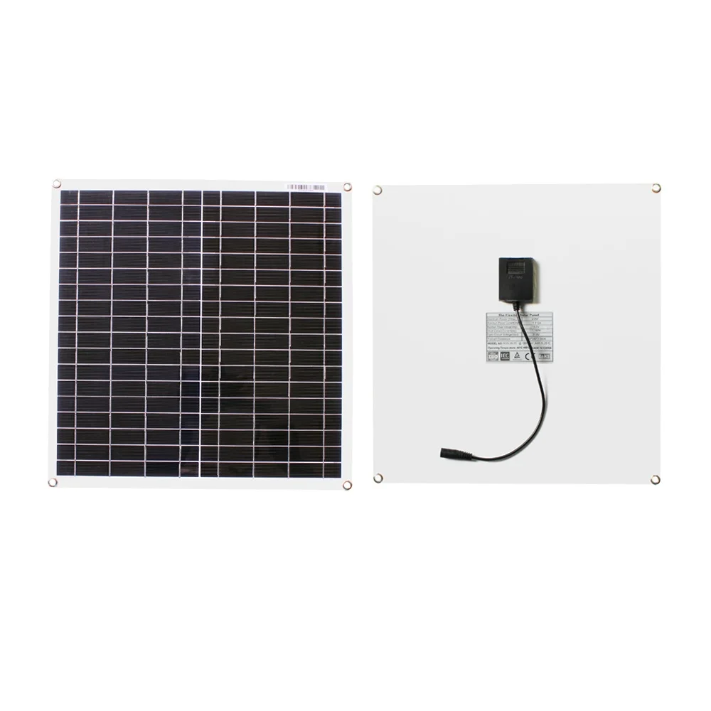 20 Вт гибкий водонепроницаемый модуль солнечной панели зарядное устройство 10 а 12