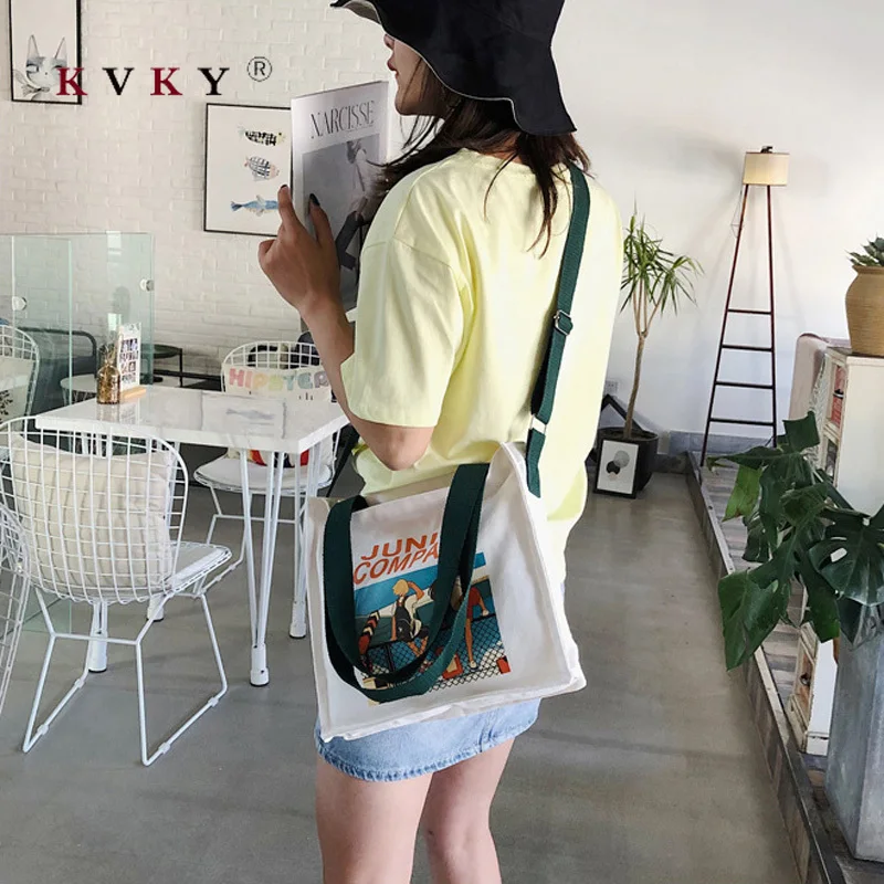 Женский корейский женский простой пакет Холщовая Сумка большие хлопковые