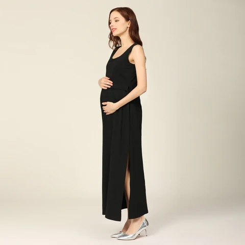 Платье для беременных Emotion Moms, хлопок, плюс сайз