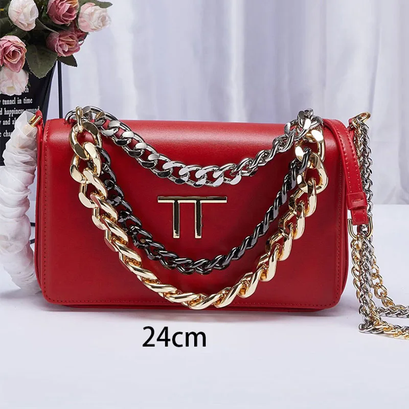 

Classic single Shoulder Handbag Crossbody bag Wallet Women Luxurys Designers Leather purse gold and silver Chain clutch envelope