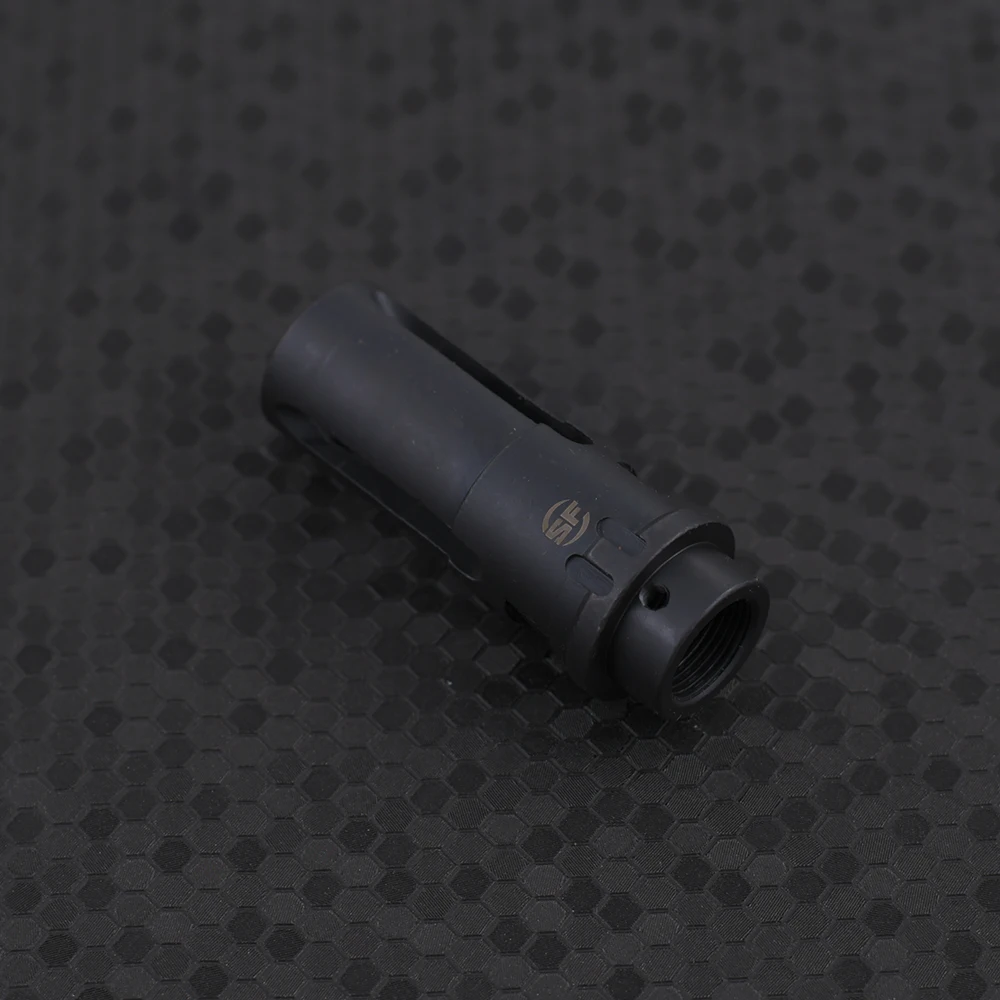14 мм CCW резьба сталь Surefire Warcomp закрытый-зубчатый подавитель адаптер вспышка