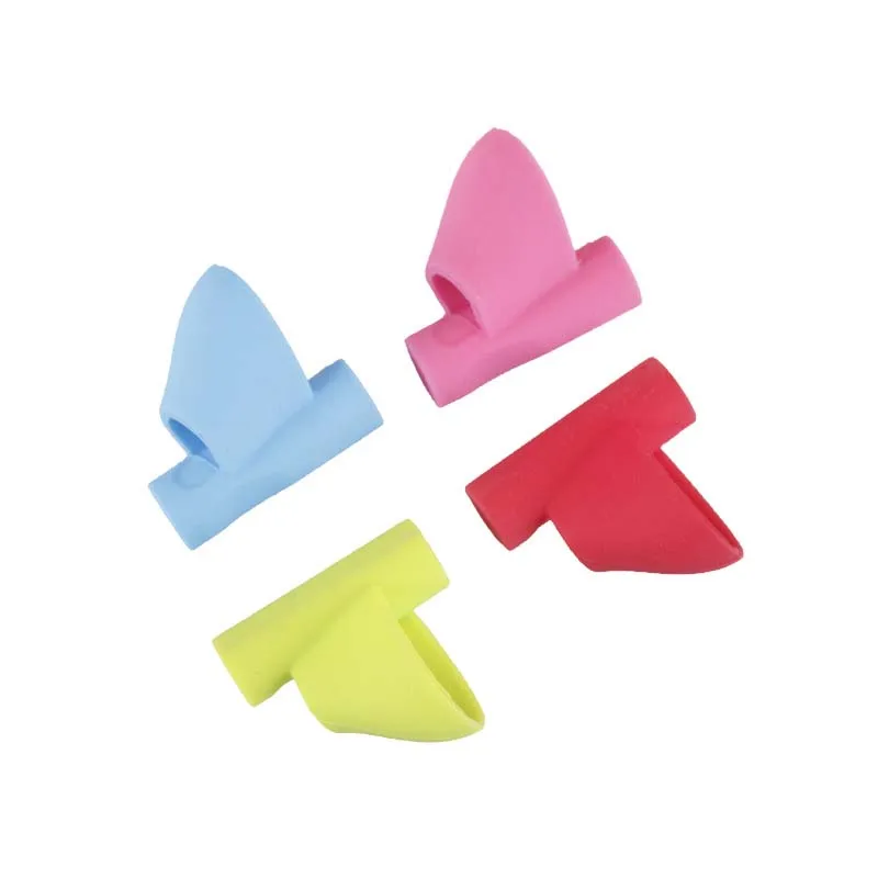 

4Pcs/lot One Finger Pen Tool Silicone Baby Learning Writing Tool Correction 4 colors Hand writing Aid Trainer Posture Correction