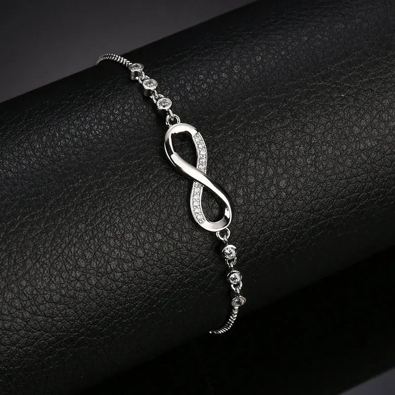 

Adjustable Clover Bracelet Rose Gold Color Ladies Double Layer Bracelet Women Jewelry Free Shipment