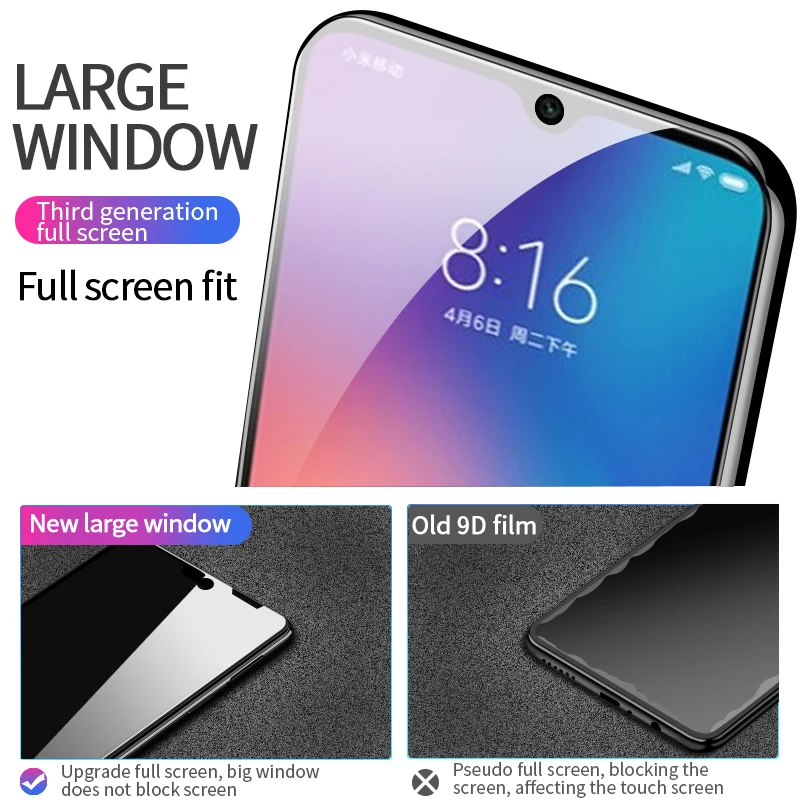 Защитное закаленное стекло для Xiaomi Redmi Note 8 Pro Xiomi 7 Полное экрана K20pro|Защитные