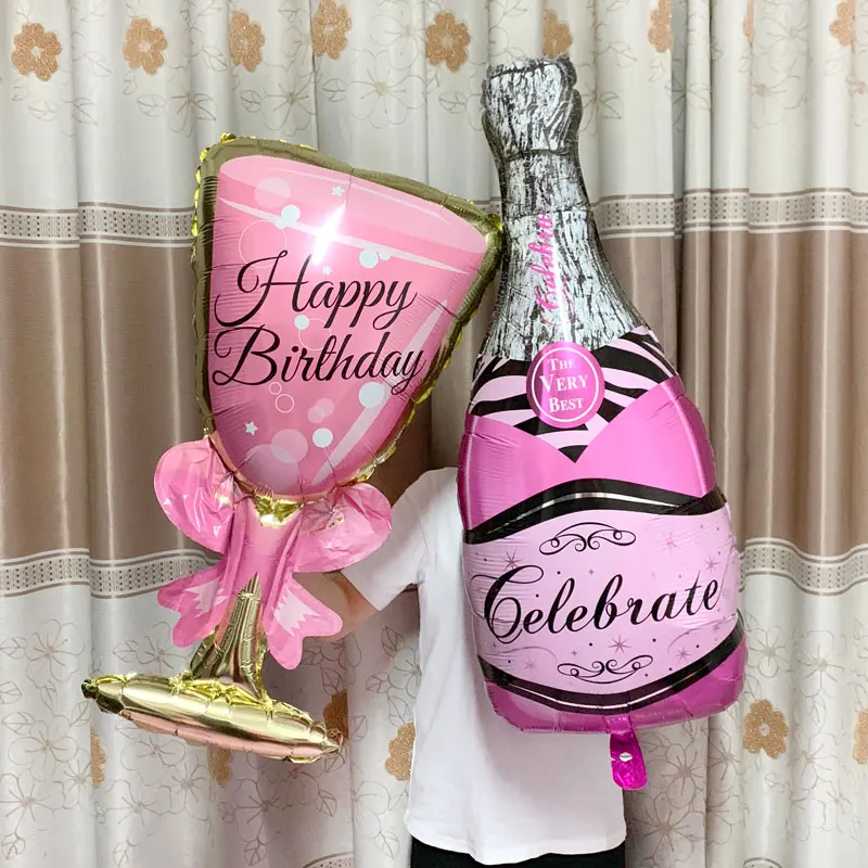 

Big Helium Balloon Champagne Goblet Balloon Wedding Birthday Party Decorations Adult Kids Ballons Globos Event Party Supplies .