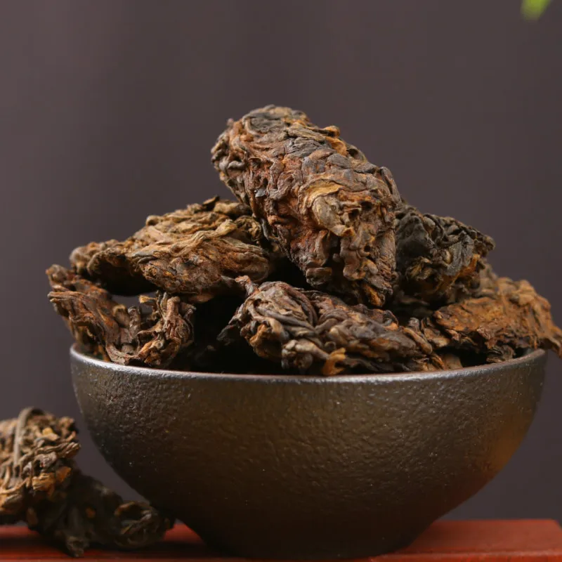 

250g China Yunnan Ripe Pu'er Tea Classic Glutinous Rice Cooked Tea Loose Tea Pure Material Pu'er Tea Green Food for Health