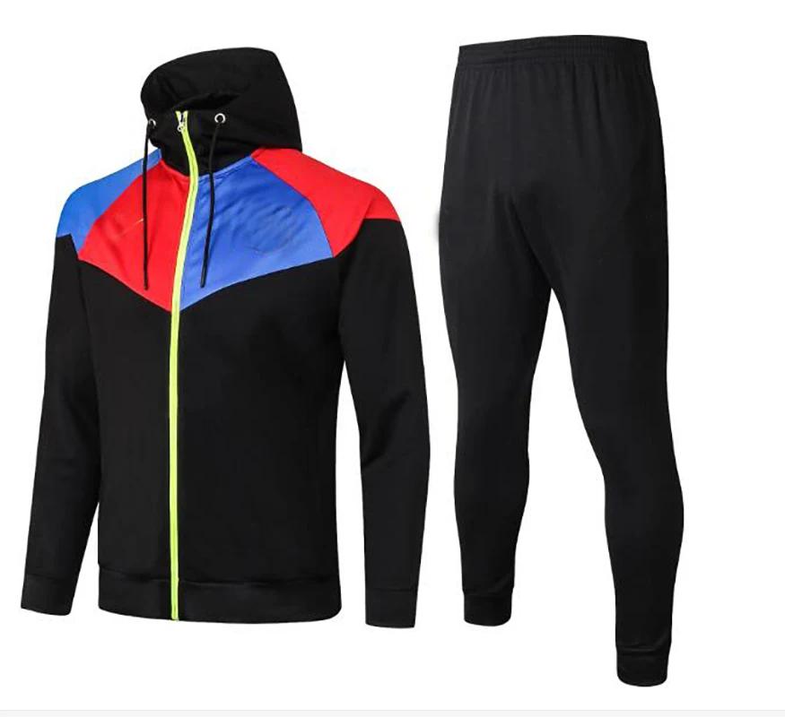 

High Quality New 2021 Spring Casual Football Training Suit Long Sleeve Mens Hoodies Sweatshirts Slim Zipper Hoody Sweatshirt