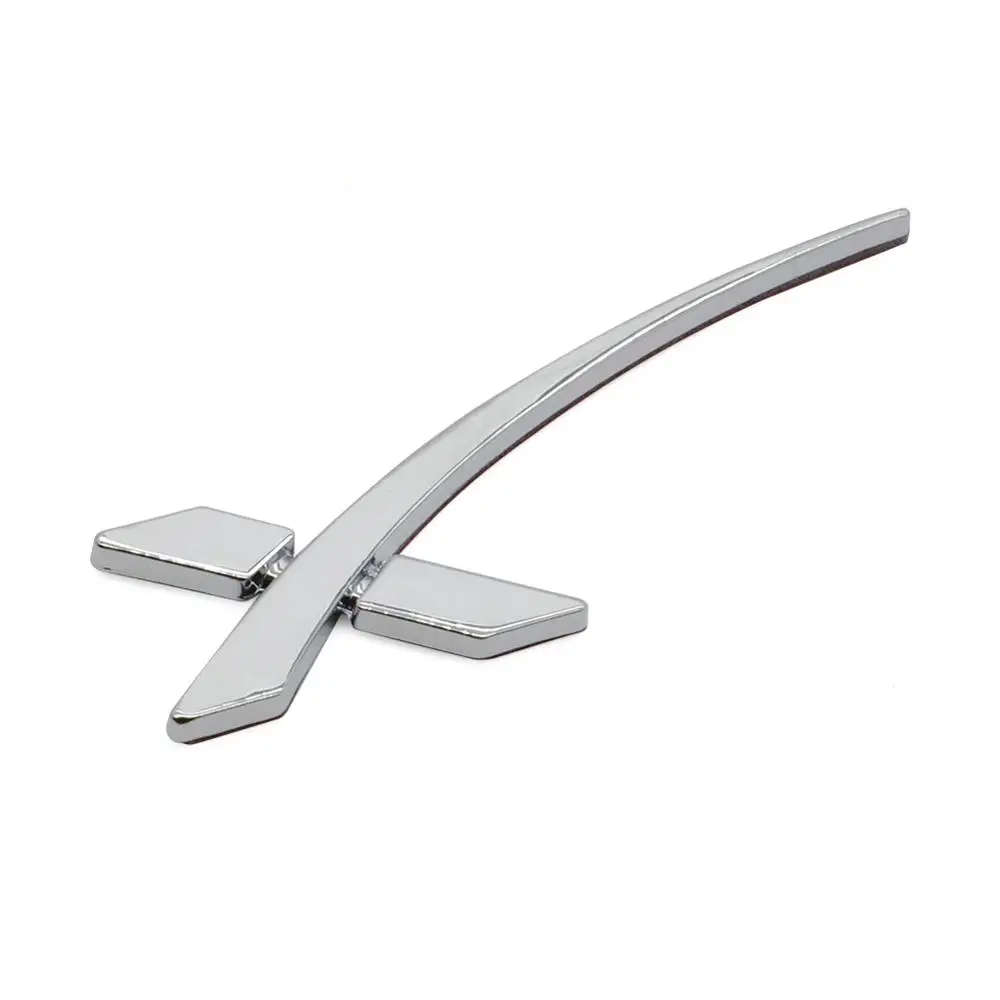 

For Tesla Logo SpaceX Auto Accessories Zinc Alloy Material 3D Trunk Sticker Letter Emblem Styling Black Silver