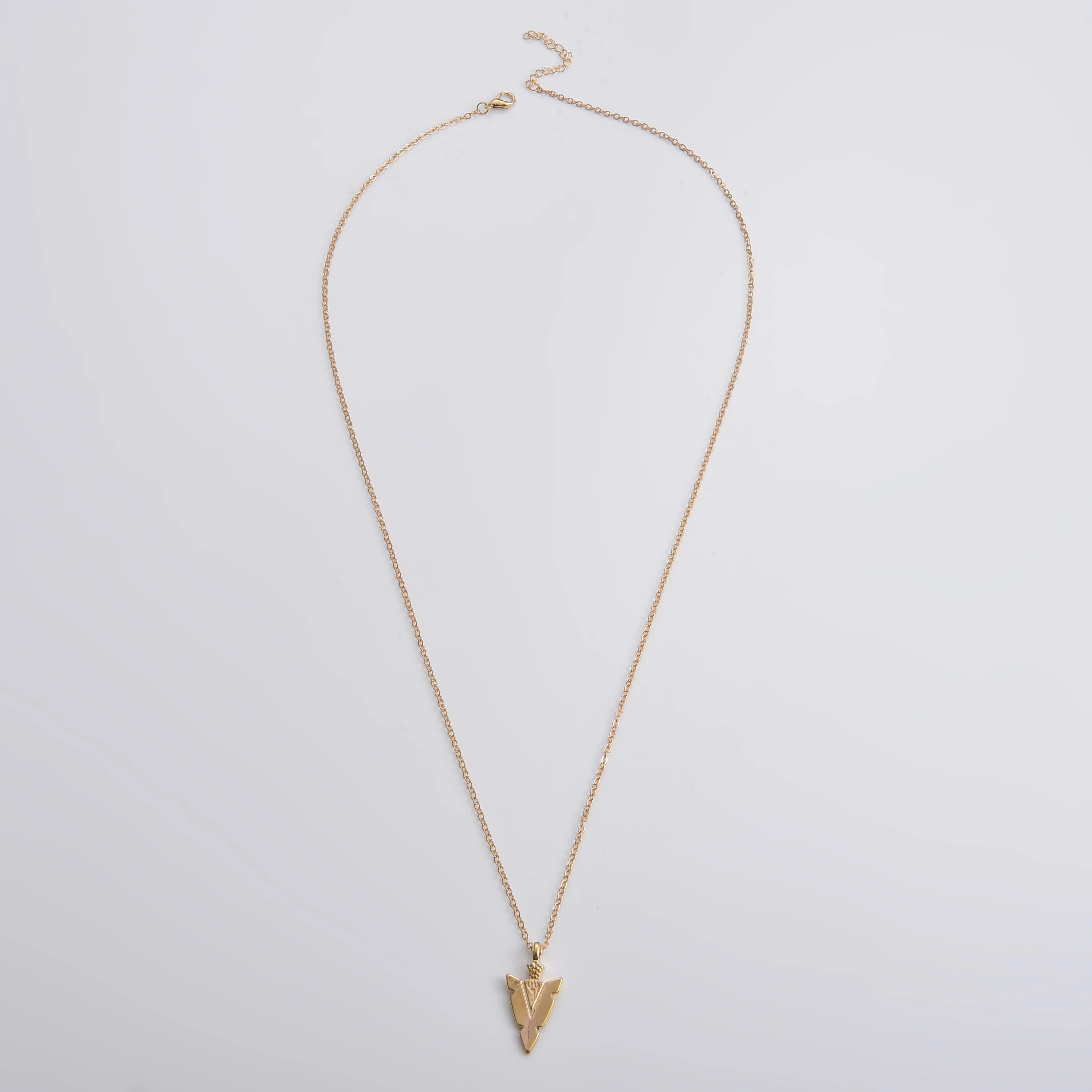 Летнее Длинное Ожерелье из сплава с подвеской в виде стрелы серебряная цепочка