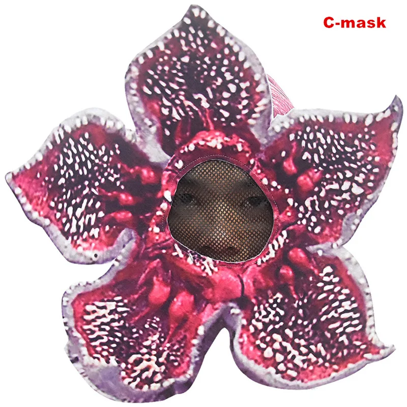 C-mask Demogorgon/костюм на Хэллоуин для детей, странные вещи, Забавный персонаж, форнит, страшная крестость, карнавальный костюм - Цвет: C-mask