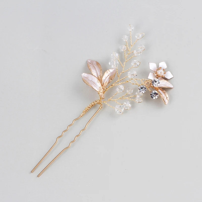 Свадебные украшения с кристаллами свадебные заколки для волос лозой и волосами