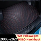 SJ автомобильный коврик для багажника, поднос для багажника, авто коврик для пола, коврик для багажа, коврик для багажа, подходит для Volkswagen VW POLO, хэтчбек 2006 07-2021