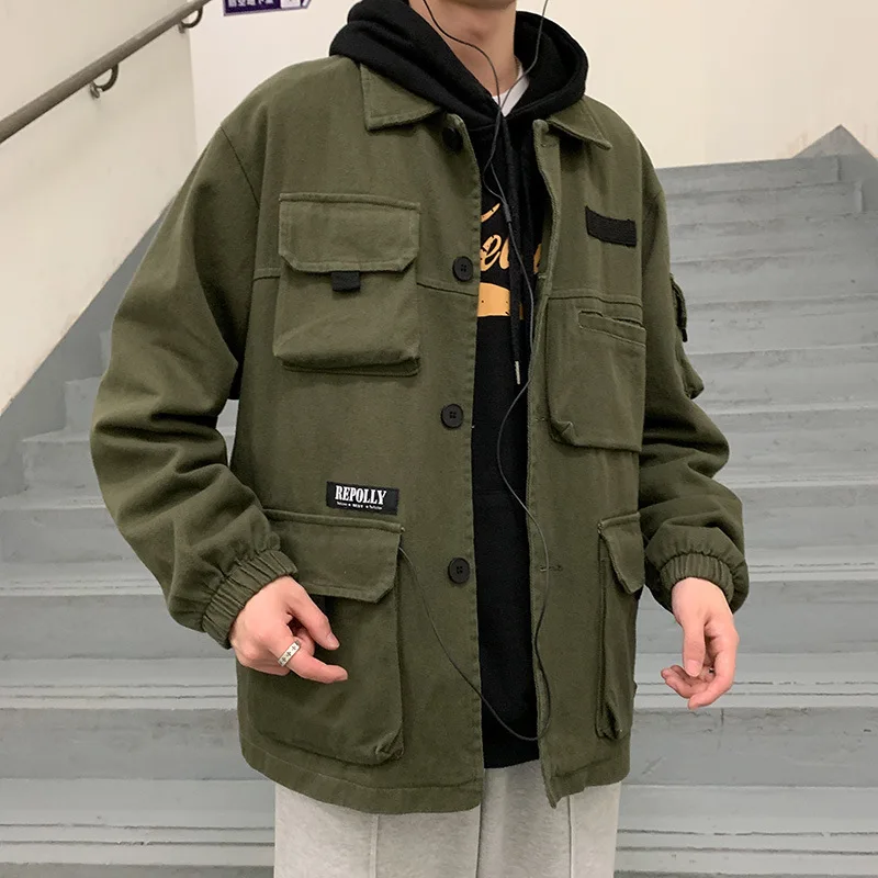 

Men Jackets Coats 2021 New Streetwear Vintage Windbreaker Hooded Bomber Jackets Fashion Thin Spring Summer Coat