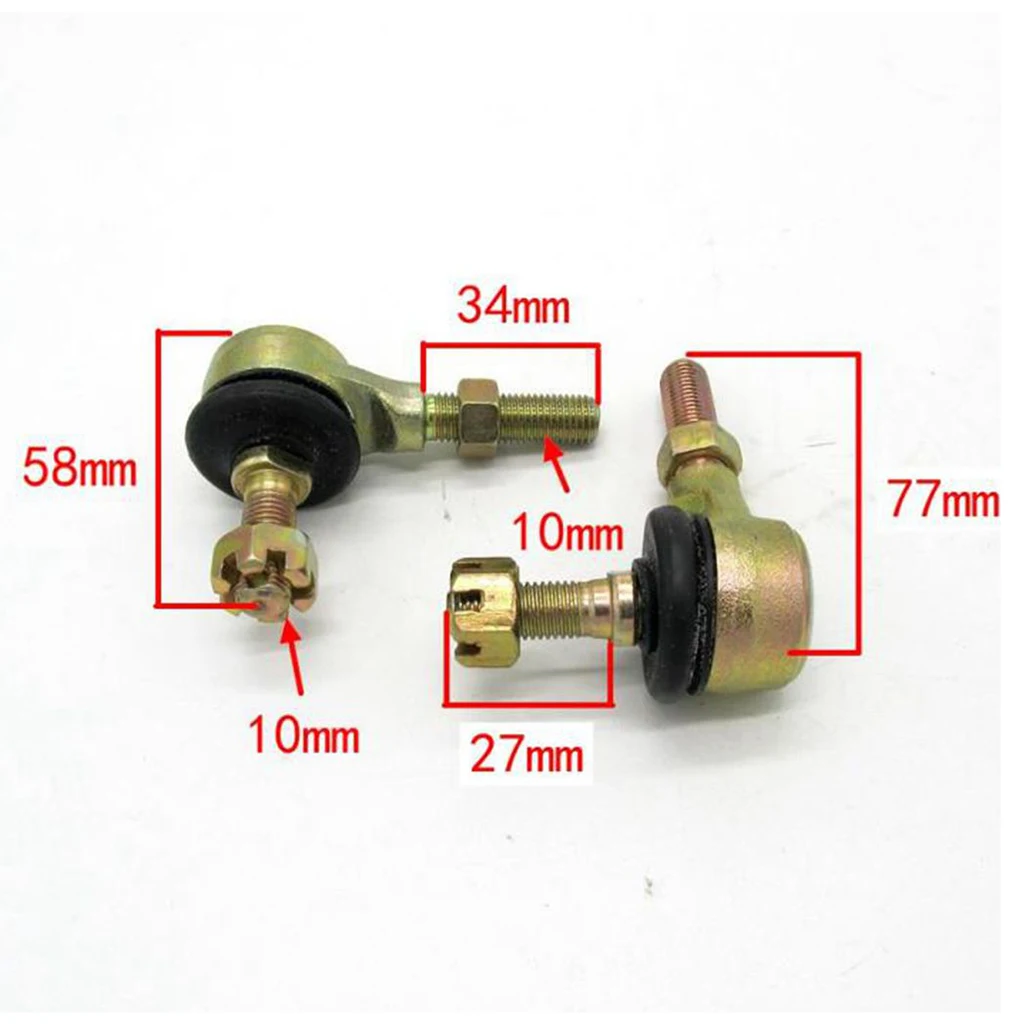 10mm Left And Right Hand Tie Rod Ball Joint 110cc 125cc Quad Dirt Bike ATV | Автомобили и мотоциклы