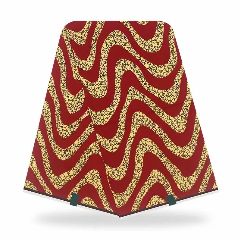 

African Fabric wax print Ankara cloth 100% Cotton real Wax Fabrics Pange 6yards high Quality for dress