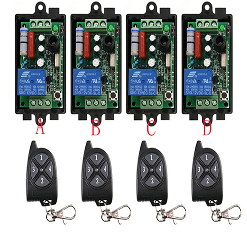 Беспроводной Радиочастотный светильник ель света 433 МГц 220 В переменного тока 1