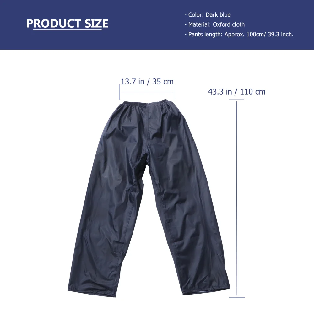 

Double Layer Outdoor Cycling Pants Rainproof Waterproof Motorcycle Riding Rain Pants Fishing Trousers for Camping Hiking Climbin