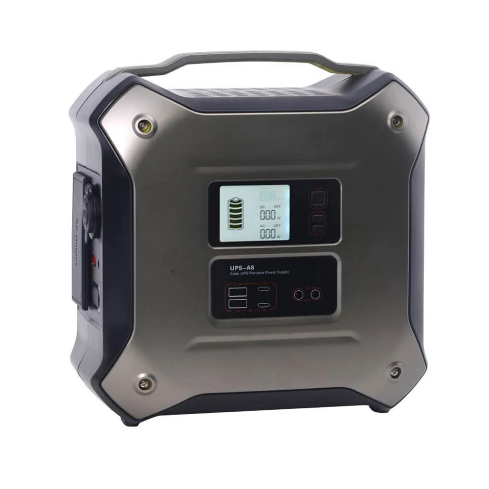 Портативный автомобильный пусковой механизм DC12V 500W 130500mAh Солнечная зарядка через