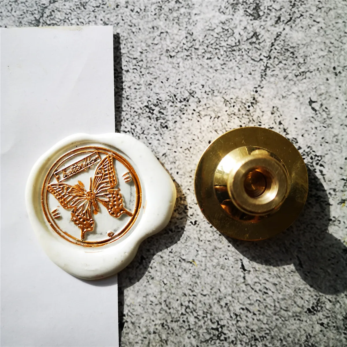 Восковой штамп в форме бабочки головка штемпеля для украшения свадьбы | Дом и сад