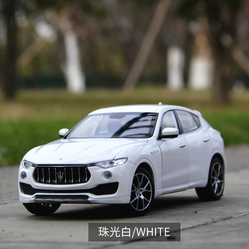 Welly 1:24 Maserati Levante whit SUV модель автомобиля из сплава отлитые и игрушечные автомобили