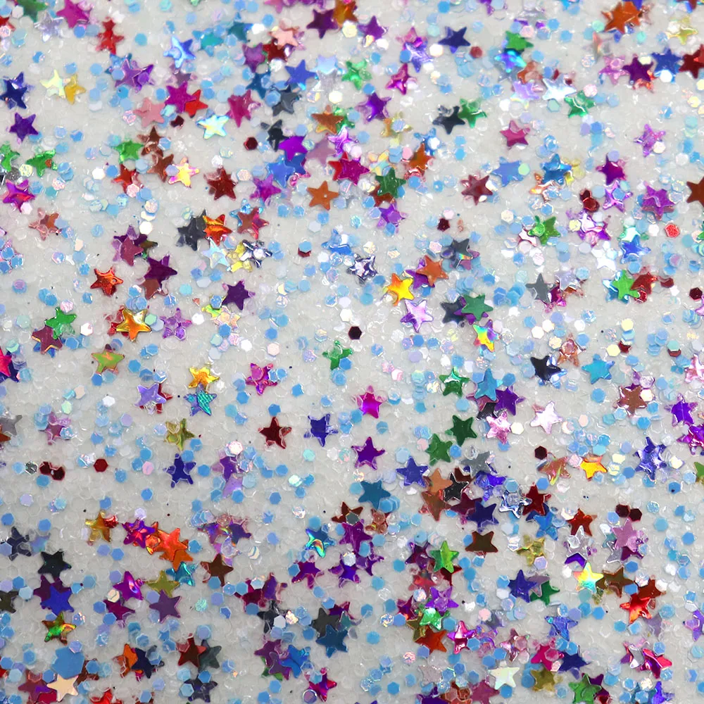 30x134 см рулон красочная звезда крупная блестящая ткань кожа Новое поступление для