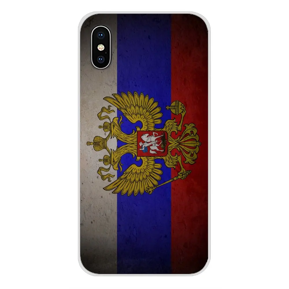 Флаг России аксессуары чехол для телефона Motorola Moto X4 E4 E5 G5 G5S G6 Z Z2 Z3 G G2 G3 C Play Plus |