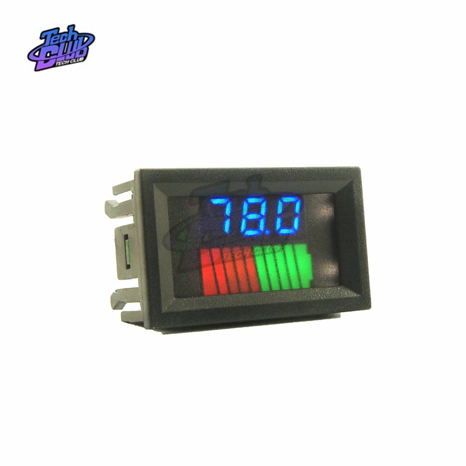10-сегментный индикатор уровня батареи светодиодный двойной дисплей измеритель