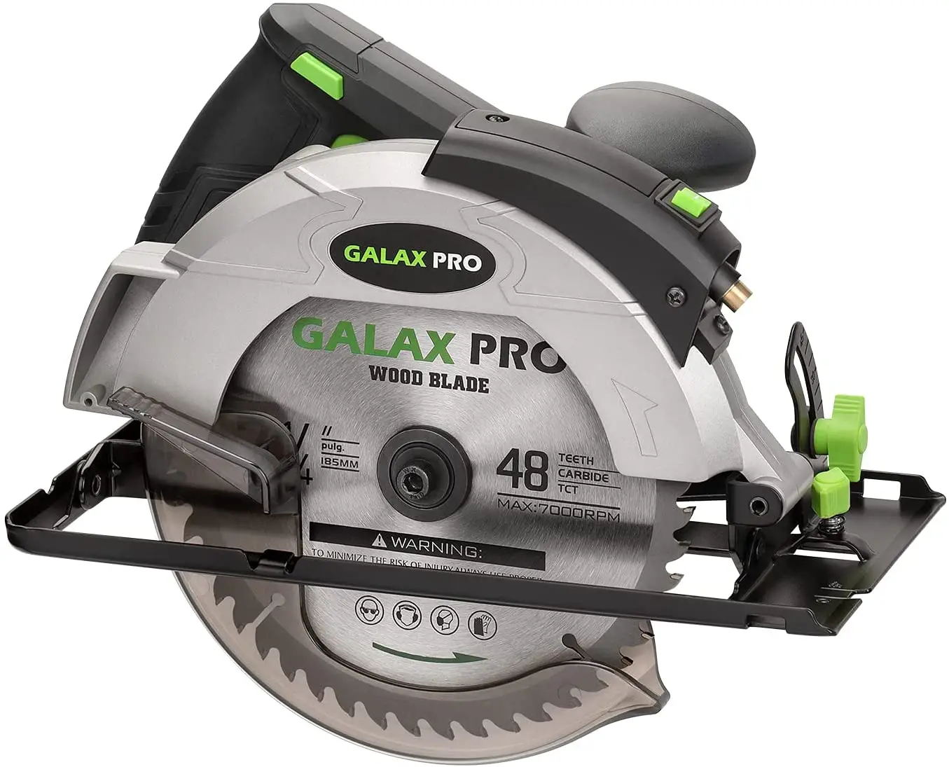 

GALAX PRO 12A 5500RPM Corded Circular Saw with Circular Saw Blade and Laser Guide Max Cutting Metal wall plate