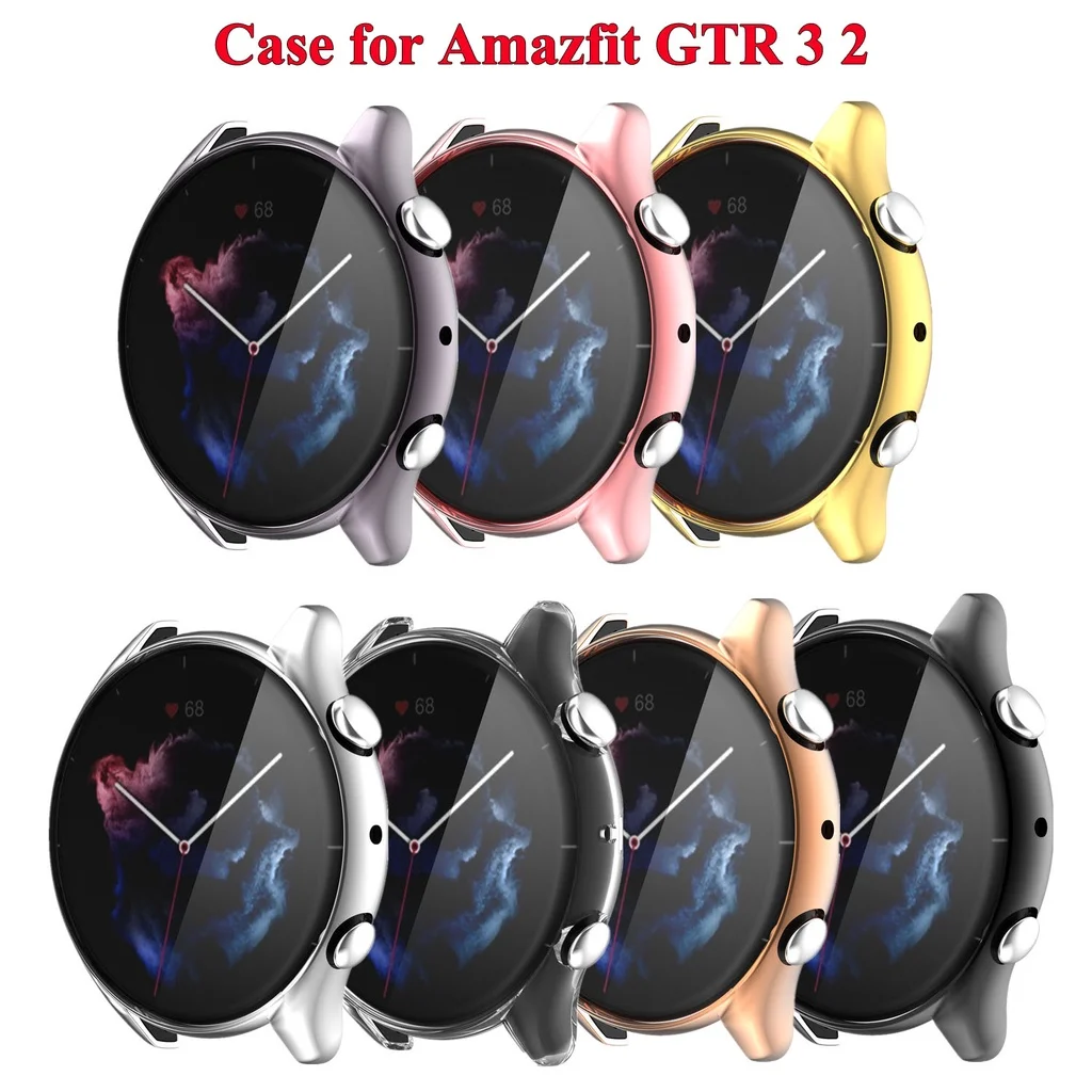 

Чехол для Huami Amazfit GTR 3 Pro ТПУ, защитная пленка на весь экран, Сменный Чехол для Amazfit GTS 3 2 GTR3 GTR2