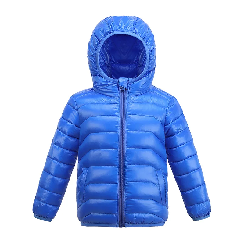 Детская куртка верхняя одежда осеннее теплое пуховое пальто с капюшоном для