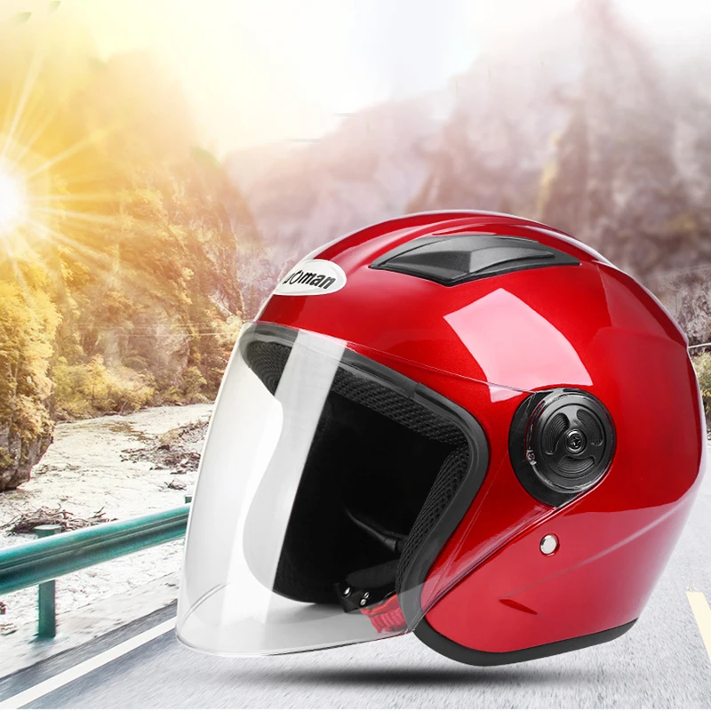 Мотоциклетные шлемы для скутера шлем мотоциклистов защитный локомотивный езды