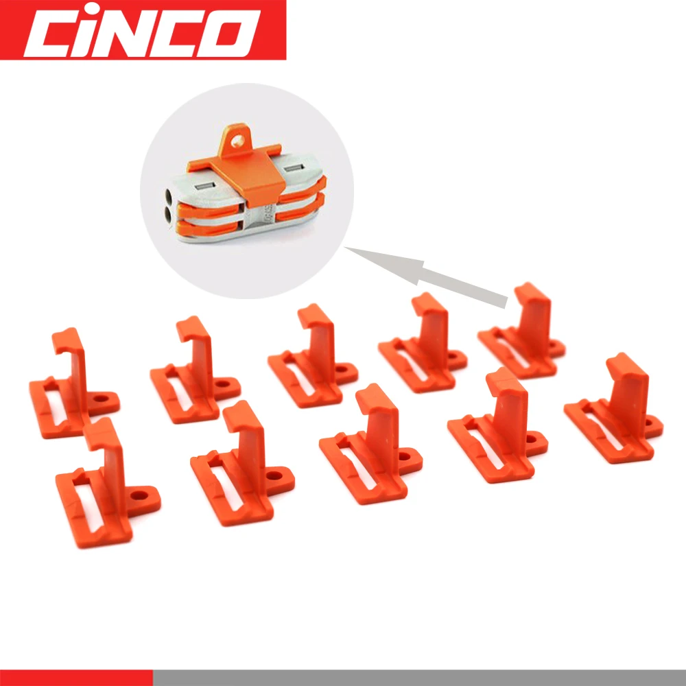 10 шт./лот факсированная Скоба разъем поддержка компактный проводной проводки