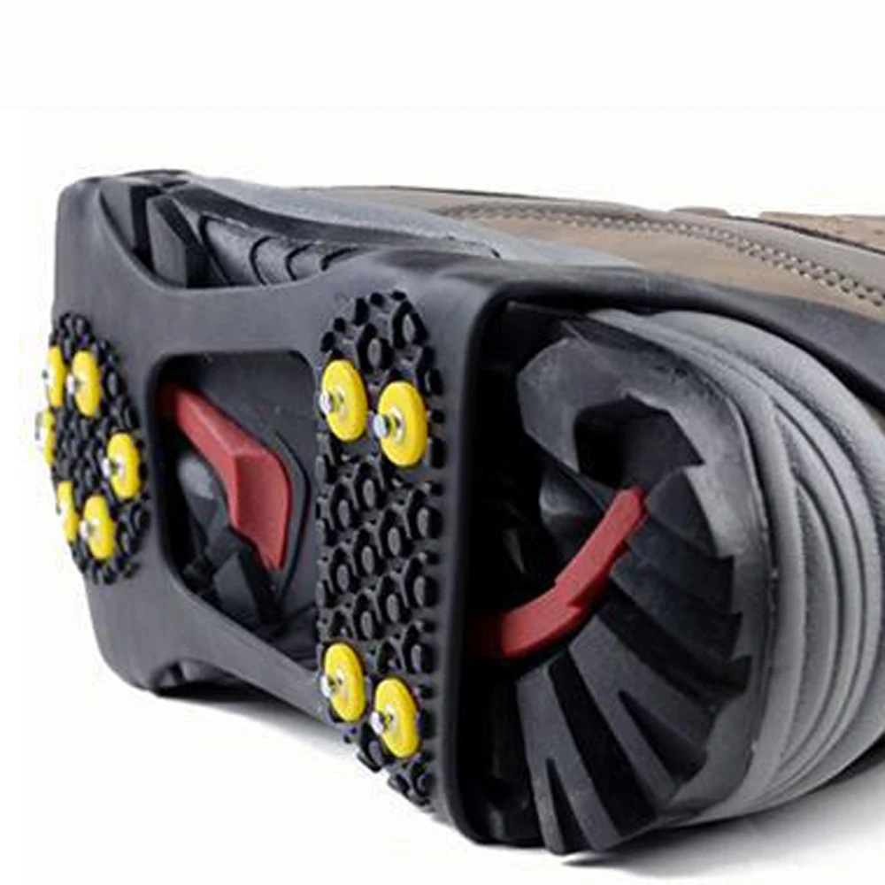 Уличные инструменты 10 шипов Нескользящие шипы для альпинизма по снегу и льду