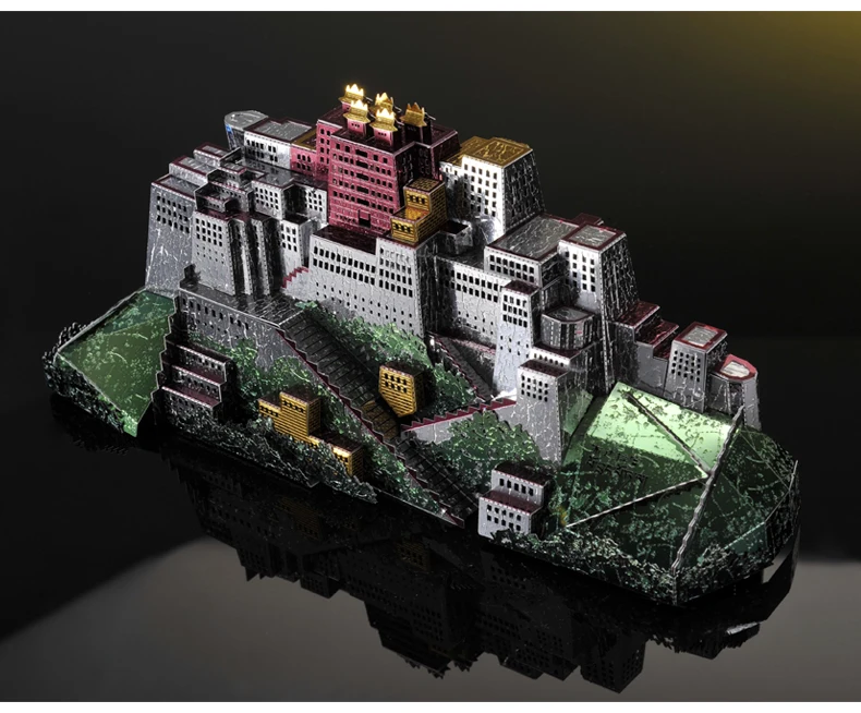 ММЗ модель Microworld 3D металлическая головоломка Potala Дворцовое здание DIY Сборная модель наборы сборные головоломки игрушки для взрослых подарок