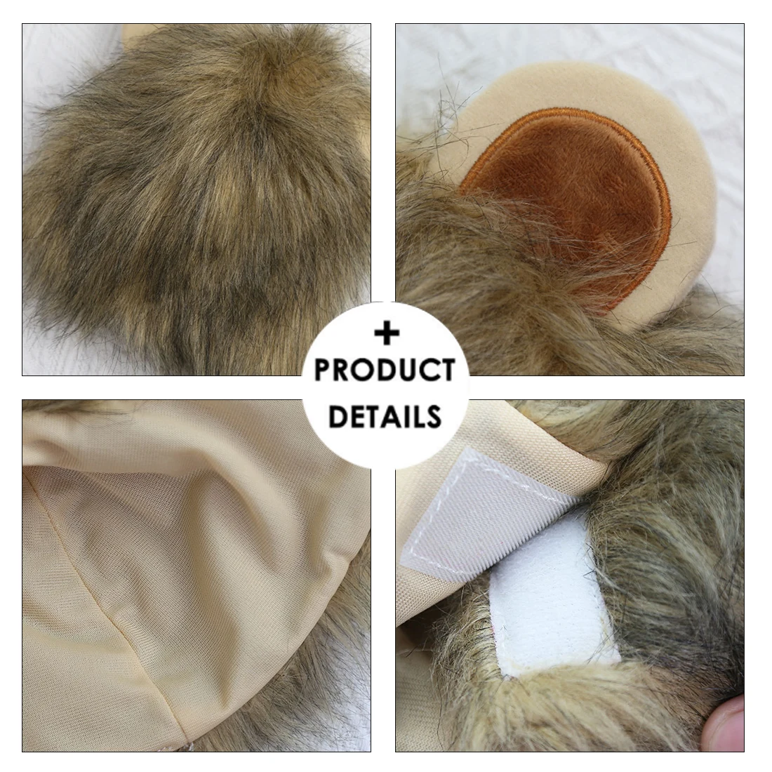 Милая деталь для собак и кошек имитация льва кроличьей шерсти гривы головной