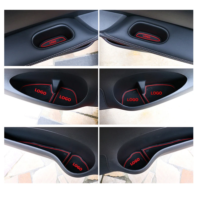 Противоскользящая резиновая подстилка для дверей Renault Koleos MK2 Samsung QM6 2017 ~ 2020 2018 2019