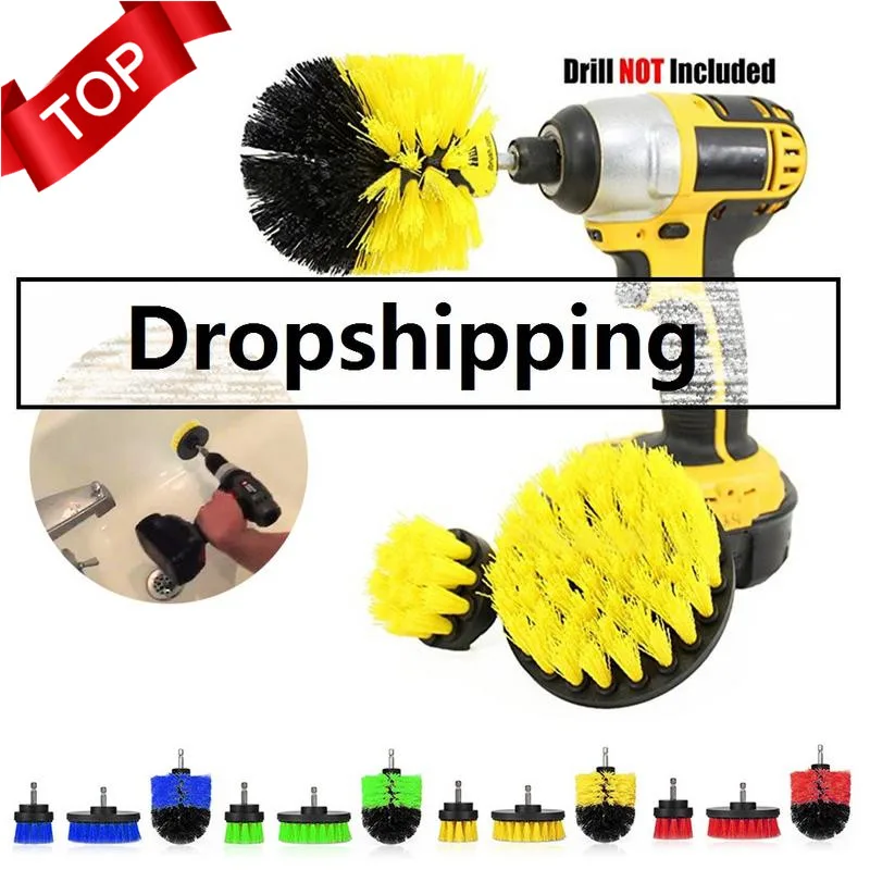 3 шт./компл. набор кистей для электрической дрели плитки скруббер сверло очистки