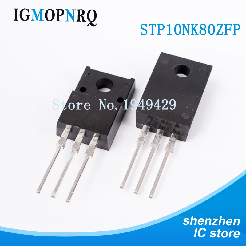 10 шт./лот 10N80 P10NK80ZFP STP10NK80ZFP TO-220 10A/800 V lcd MOS полевой эффект транзистор