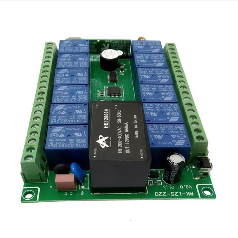 AC 110V 220V 250V 12 CH переключатель дистанционного управления освещением каналов 10A реле