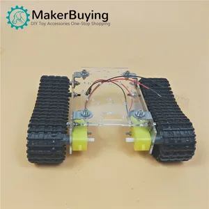 Single layer New ultra-economical robot tank chassis acrylic TT motor 3-9v tracked car intelligent car chassis