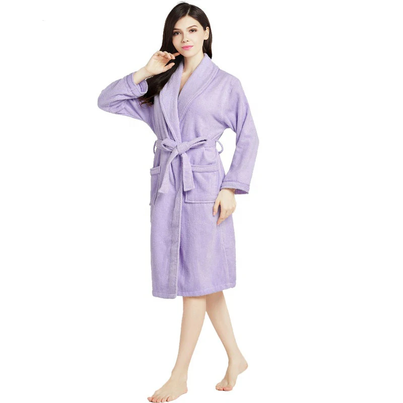 

fleece solid bath robe eco friendly coral Tower fabric bathrobes kimono robe sleepwear robe sets gown for women and men