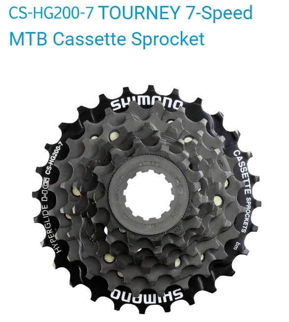 

TOURNEY -CS-HG200-7 - 7-Speed - HYPERGLIDE - MTB Cassette Sprocket